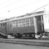 A car specially equipped to plow snow is shown here in 1941. Now 96 years old, there are still two of these cars in service as of 2003! One is stored in Mattapan and another one at Riverside. These cars are nearly as heavy as modern Light Rail Vehicles so make great snow plows. Note the plow blades mounted on the side of the vehicle in the rear. When extended, this vehicle can plow a path about three times its own width.