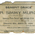 <p>Ticket for a benefit dance held at Union Hall, 180 Green St., Jamacia Plain on March 31, 1904 sponsored by the Jamaica Plain Social and Athletic Club. Simmy Murch was born November 21, 1880 in Castine, Maine and was a major league baseball player from 1904 to 1908. He played first, second, and third base. He died June 6, 1938 at age 58 in Exeter, New Hampshire and is buried at the Exeter Cemetery. Scanned image of ticket provided courtesy of Doug Winicki.</p><br/>