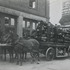 <p>Boston Fire Department Ladder 10 Company in front of the Firehouse on Centre St., ca. 1900</p><br/>