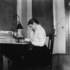 <p>Nursing student studying at desk.</p><br/><p>The photographs in this gallery are drawn from the “Bessie H. Simpson Collection” and are provided courtesy of Janet McIver, 2557 Evergreen Drive, Penticton BC V2A 7Y2, Canada <clanchowder[at]shaw.ca>  Higher resolution versions of these images may be downloaded from http://www.jphs.org/dimock-high-resolution-images/<br />﻿</p><br/>